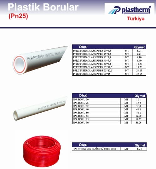 Plastik Borular